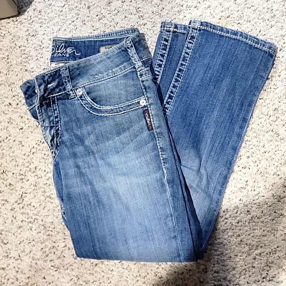 Silver Jean Capri